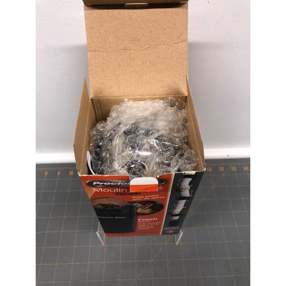 Proctor Silex Black Coffee Grinder Fresh Grind Spices Retractable Cord New - Picture 2 of 6